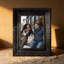 Cadre photo noir 1 PC 5 "x 7" de style rétro avec affichage horizontal ou vertical
