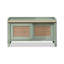 Banc vert en bois massif