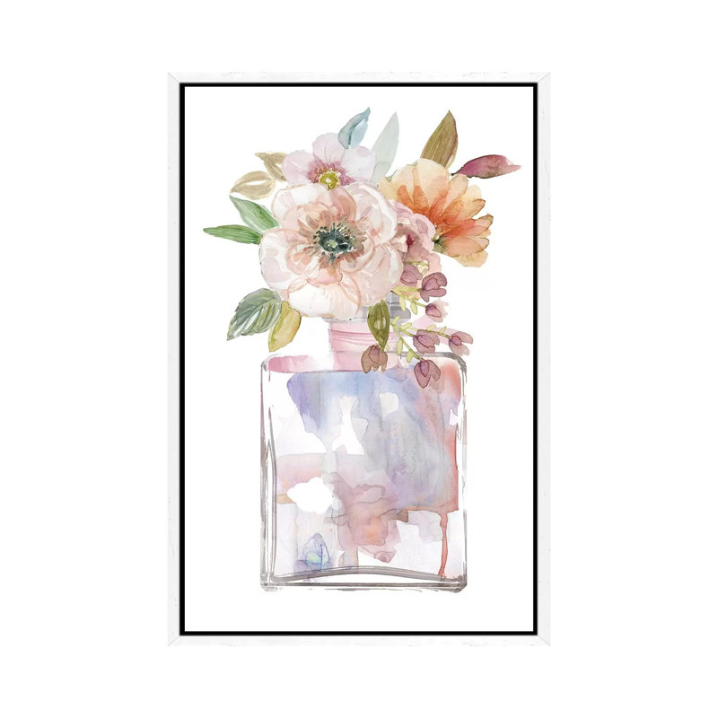 Mini Bouquet II by Carol Robinson - Print on Canvas, White Framed, 66.04 cm H x 45.72 cm W