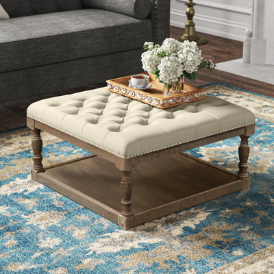 Hammonton 30" Wide Tufted Square Cocktail Ottoman by Ophelia & Co.