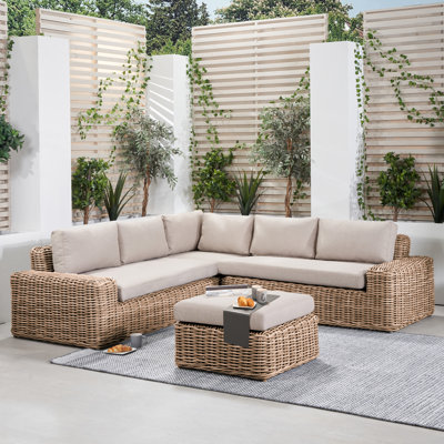 Errin Wicker 5 - Person Seating Group with Cushions