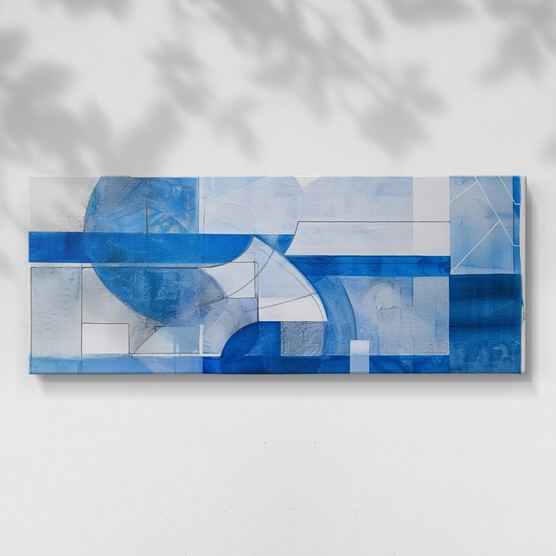 Abstract Series 1 #LV-Wide Gallery Wrapped Canvas, 12" H x 30" W
