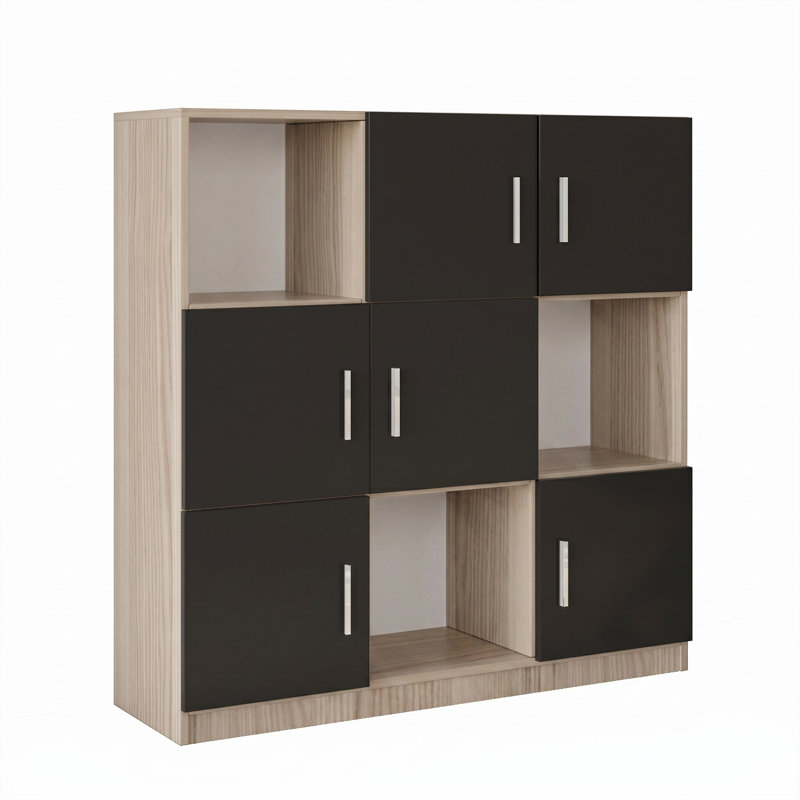 Ardennes 5-Shelf Modular Storage Bookcase, Oak/Black