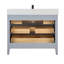 Meuble-lavabo 42 po en bois massif avec comptoir en marbre d'ingénierie 1 po, lavabo simple-106492155-106492157-121644438
