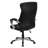 LeatherSoft Contemporary Swivel Manager's Office Chair with Arms and Contrast Stitching-30774286