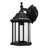 11.42" Outdoor Wall Lantern, Dusk to Dawn Exterior Wall Sconces, Classical Aluminum Wall Lights with Clear Glass, Max 100W E26 Base, UL Listed, Black