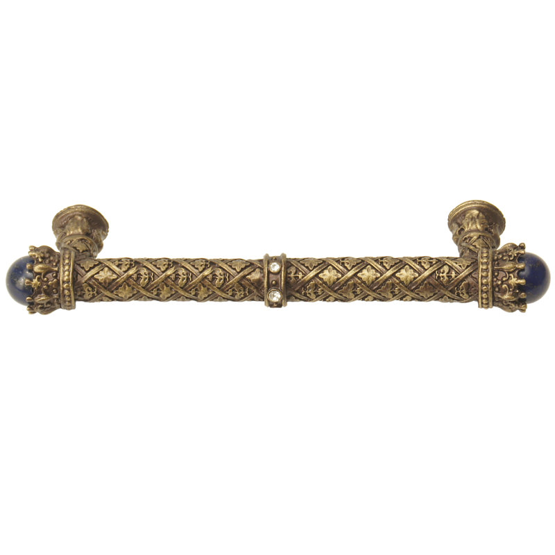 Carpe Diem 6529-9CLAP Crowning Glory Queen Penelope Chalice Queen Penelope 4 inches c.c. pull w/ Swarovski Crystals & semi‐precious stones in Chalice