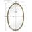  Ellis Beaded Brass Oval Mirror