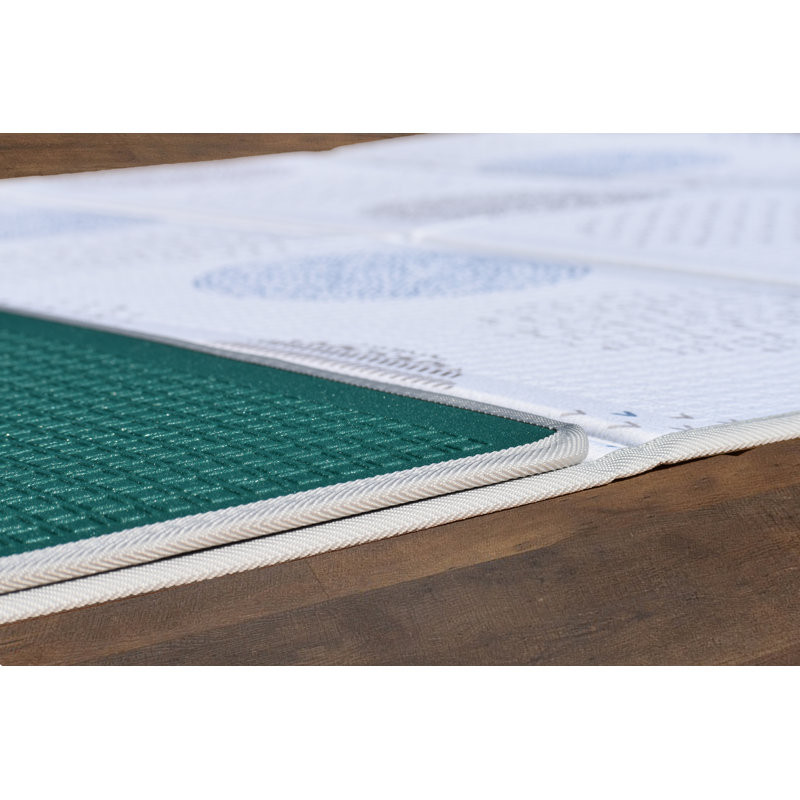 Tapis pliant soyeux rétro Blue Spot