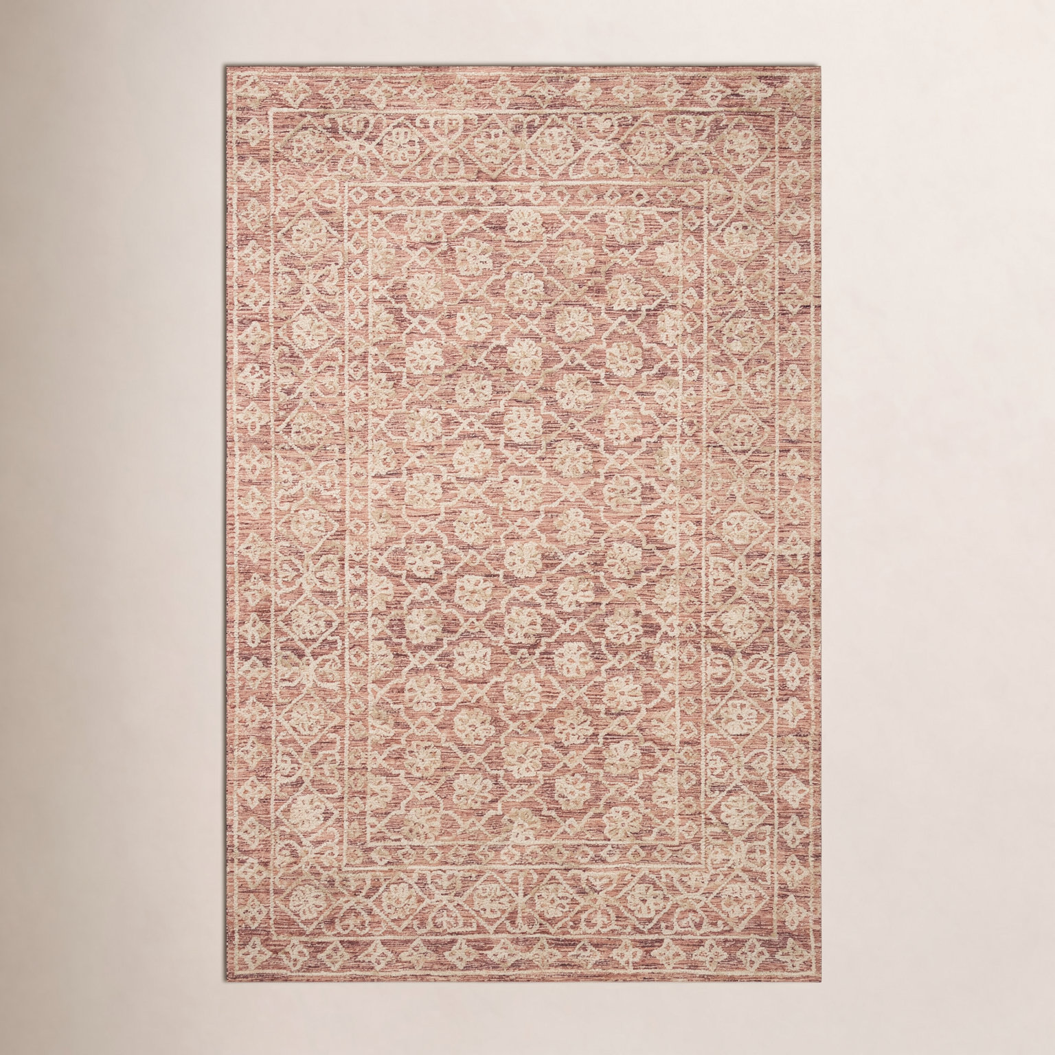 Millcreek Rust Brown Hand-Tufted Wool Oriental Rug, Rectangle 5' x 7'6"