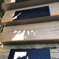 Outdoor Rubberback Black Checkers 10 in. x 25.5 in. Stair Tread Covers (Set of 5)