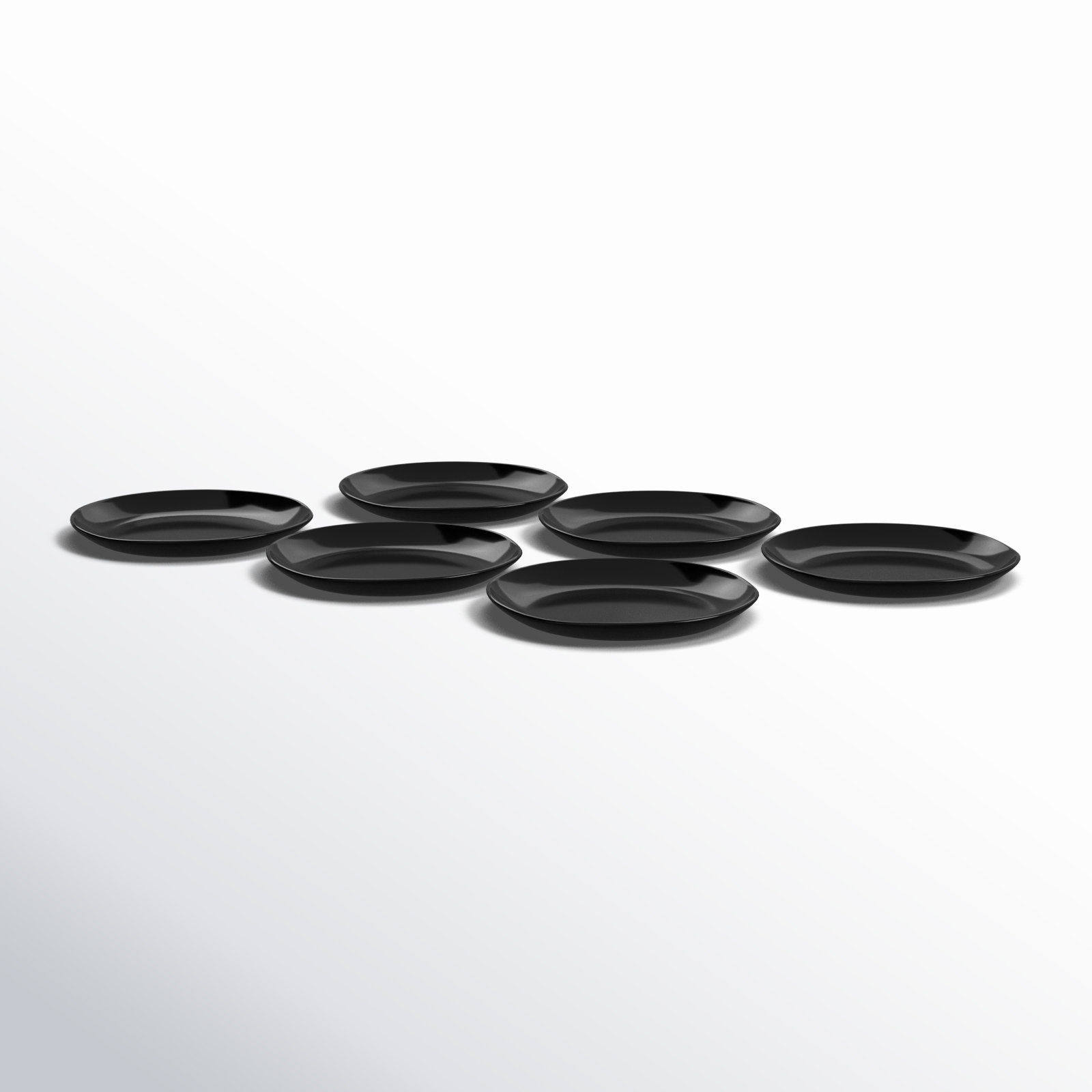 Fortessa Sandia 8" Salad Plate, Obsidian