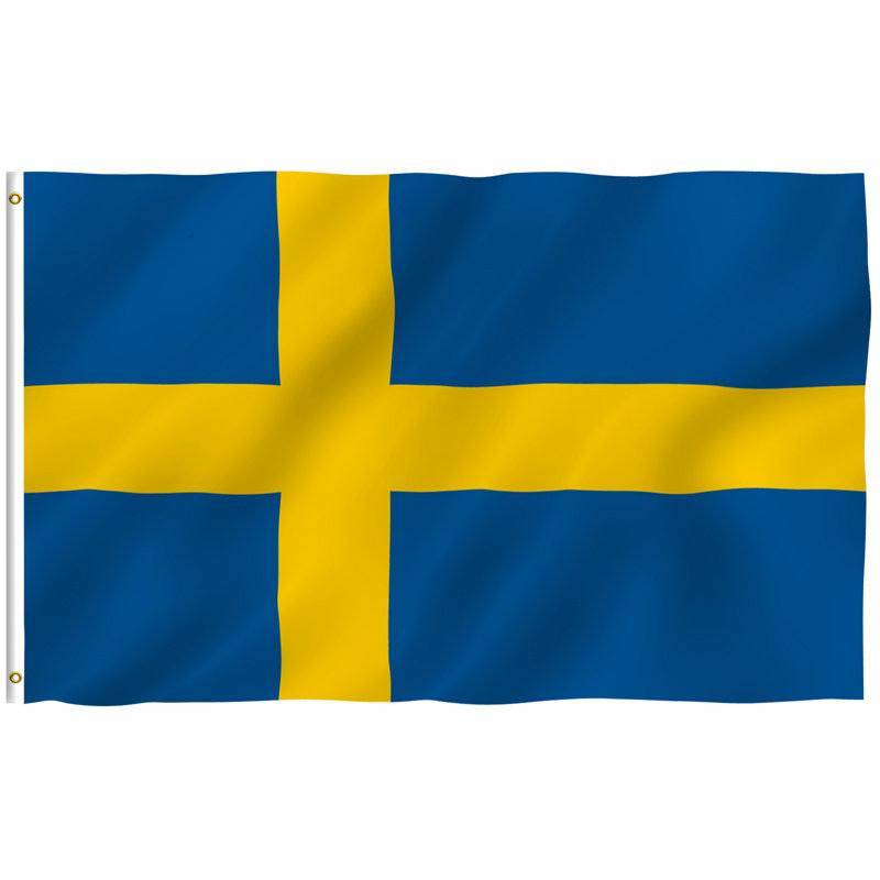 Sweden Flag Polyester 36 x 60 in. House Flag