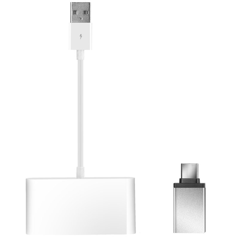 Adaptateur sans fil Android pour système d'infodivertissement dans la voiture 5GHz WiFi, Blanc