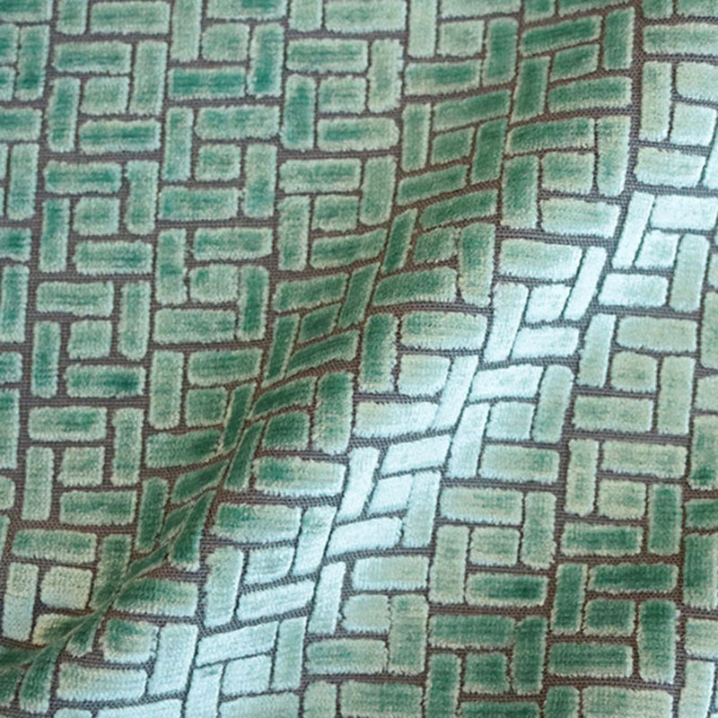 Westfield Burnout Velvet Drapery Fabric, Laguna