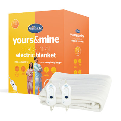 Silentnight Dual Control Electric Blanket - Heated Under blanket with split control and 3 settings