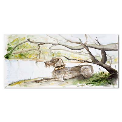 German Wirehaired Pointer - Peinture sur toile