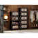 Folding Storage Cabinet ,Collapsible Storage Bins with Magnetic Door, Plastic Storage Cabinet with Wheels