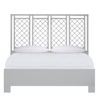 X & Diamond Low Profile Platform Bed
