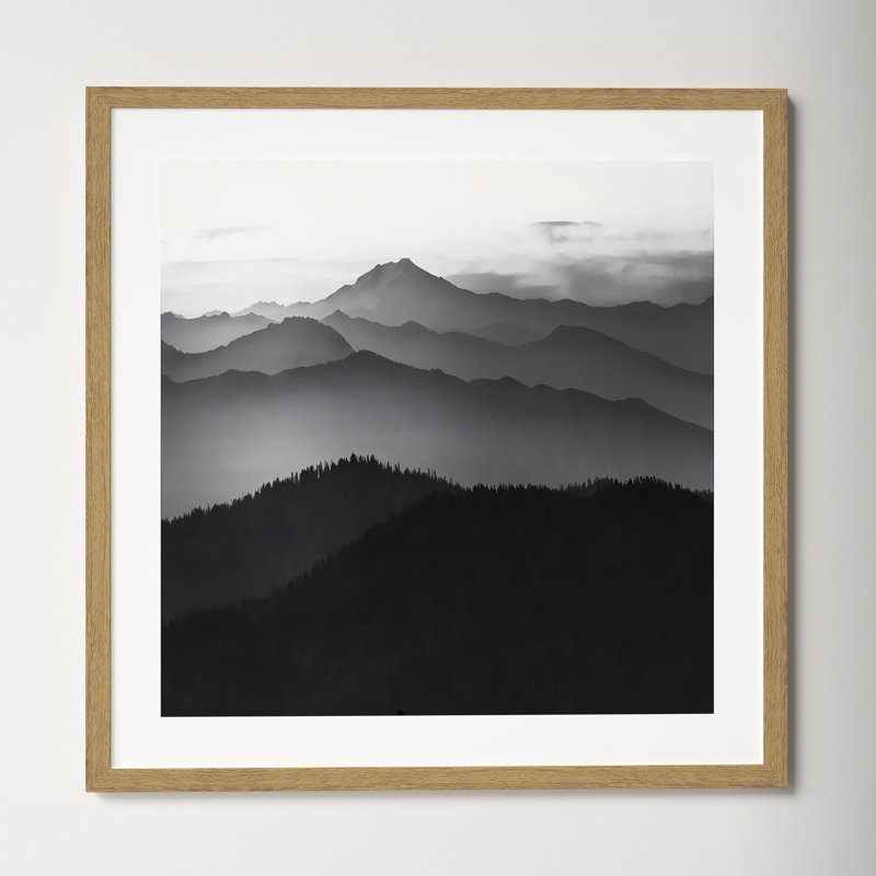 Cascades by Danita Delimont, 23.5" H x 23.5" W x 0.75" D, Natural Framed