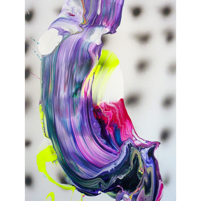 SP01283 par Adrian NEGENBOR - Peinture, Papier avec cadre noir, H 30 po x l 24 po