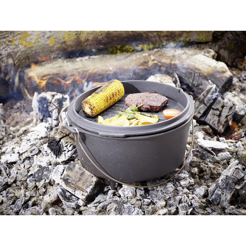 Echtwerk Non Stick Non-Stick Cast Iron Round Dutch Oven, 8