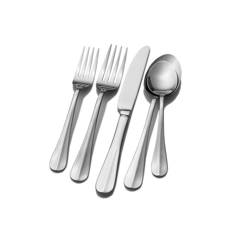 International Silver International Silver Simplicity 53-Piece Stainless Steel Flatware Set, Service for 8