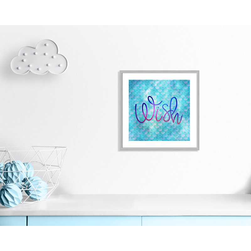 Décoration murale désir pour enfants, H 23,5 po x l 23,5 po x P 1,19 po, Cadre argenté