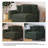 Upholstered Green Corduroy Armchair with Pillow Back and Solid Wood Legs-2135547284-2119797796