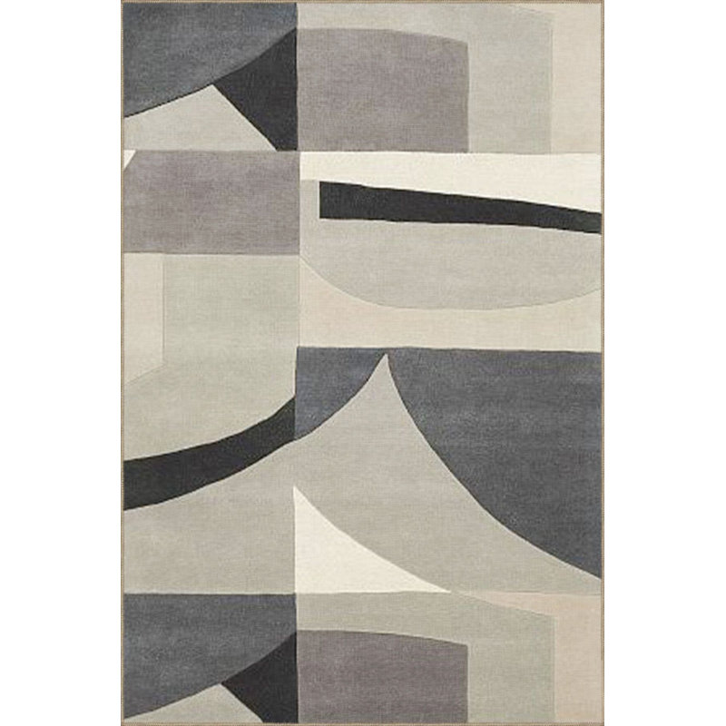 Tapis crème lavable à la machine à motif géométrique crème, Tapis de couloir 3 pi 3 po x 9 pi 10 po