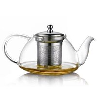 Simax Glass Teapot For Stovetop: Glass Tea Kettle For Stove Top - Tea Pots  For Stove Top - Stovetop & Microwave Safe Kettles For Boiling Water - Clear Glass  Tea Pot With