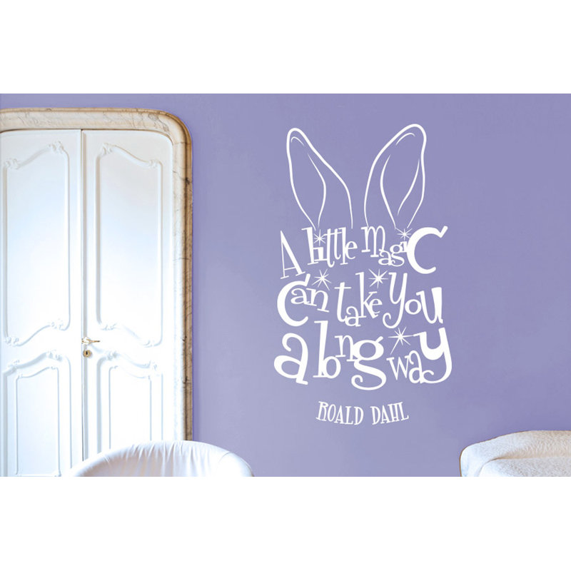 Roald Dahl Wall Sticker, White