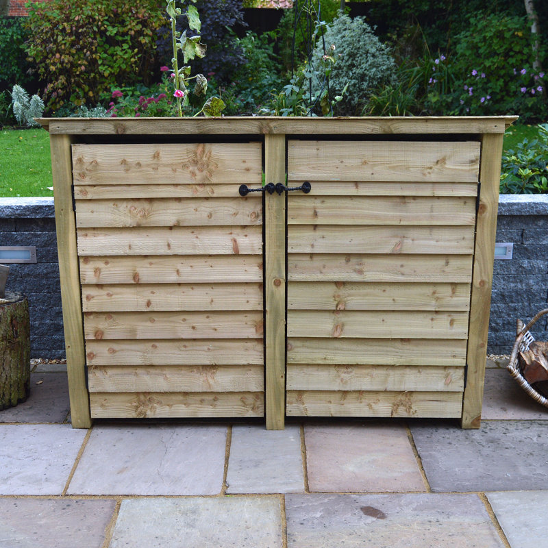 Tappahannock 180cm W x 74.5cm D Solid Wood Log Store, Light Green