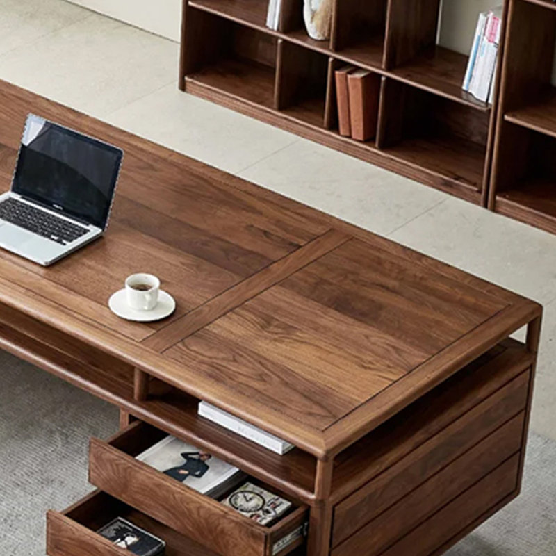 Luxurious and Elegant Office Desk, 29.92" H x 78.74" W x 39.37" D
