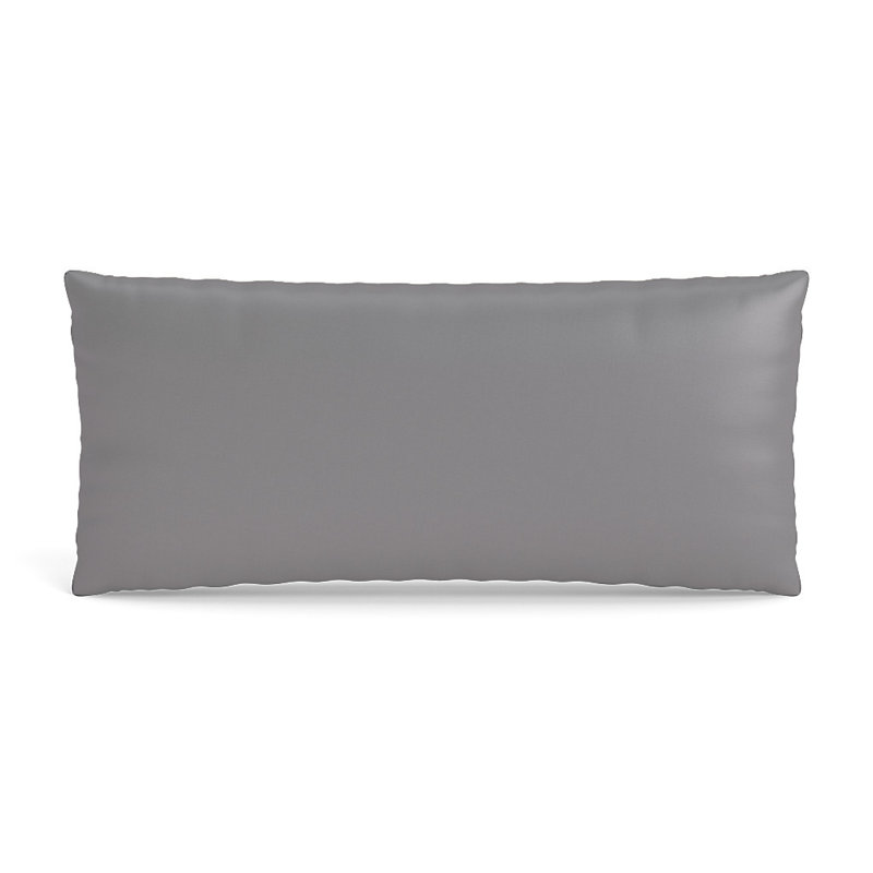Duchess Rectangular Pillow Cover & Insert, Rectangle 10"H x 22"W, Smoke
