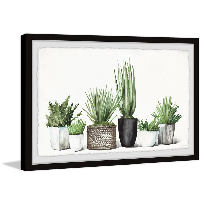Soothing Greens by Parvez Taj - Single Picture Frame Painting, 61cm H x 91cm W