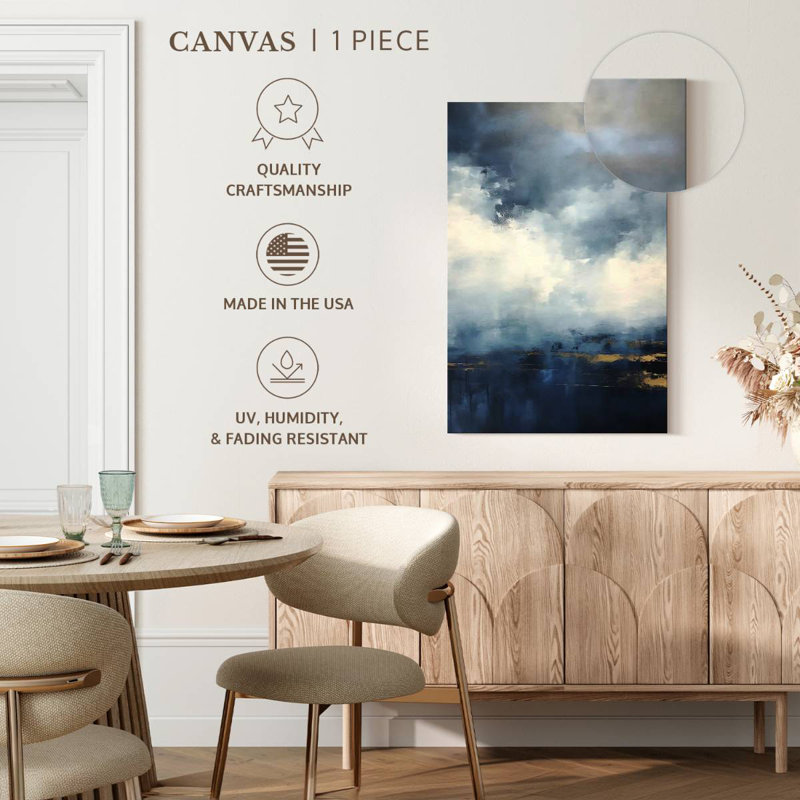 Gilded Clouds I, 39" H x 26" W
