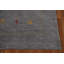 Tapis gris fait à la main Gabbeh