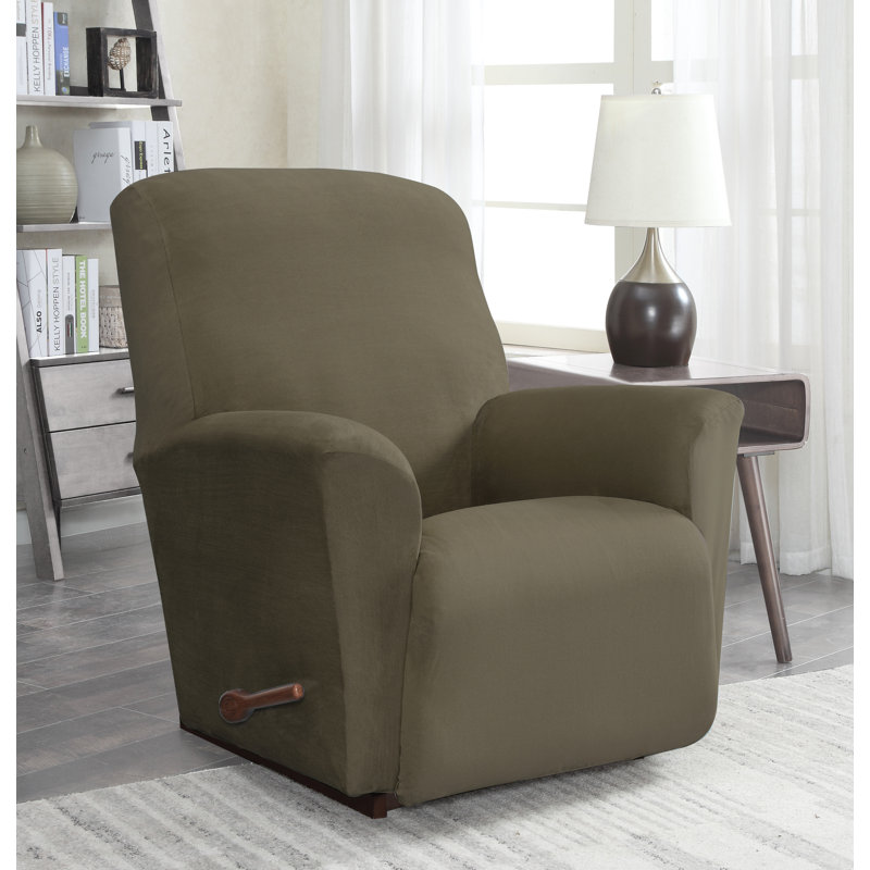 Housse pour fauteuil inclinable à coussins carrés, Chocolat