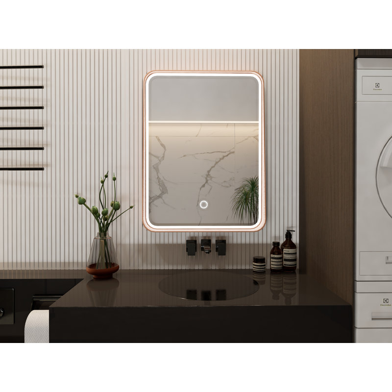 Miroir décoratif de salle de bain, Doré