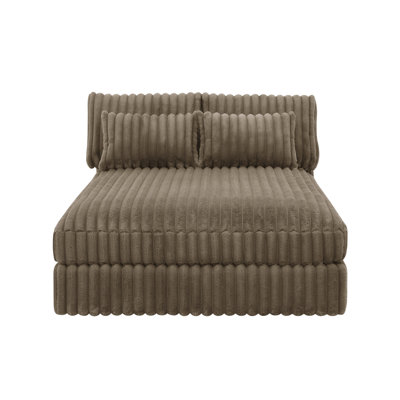 Luxefold Corduroy Sofa Bed/Sofa Chaise by Mercer41