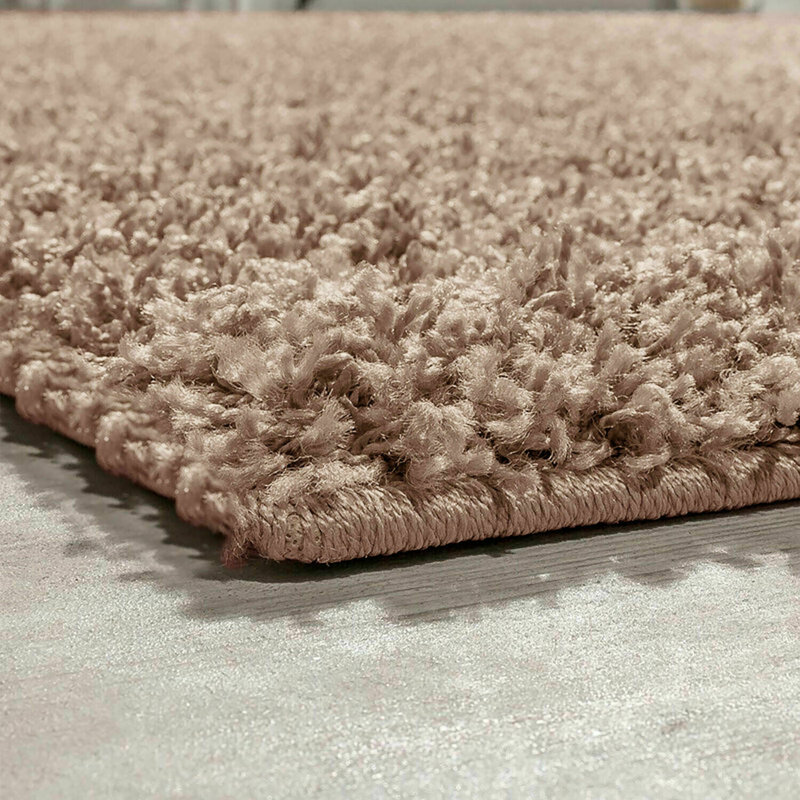Eileigh Solid Colour Shag Area Rug, Rectangle 120 x 170cm