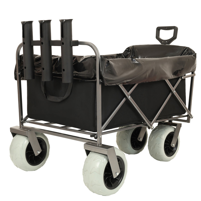Chariot de pêche avec porte-cannes