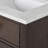 Chestnut 60" Carrara White Marble Countertop Bath Vanity with Faucet-1904324946