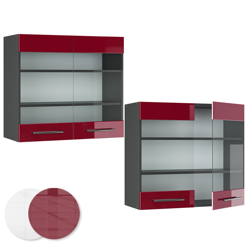 Kamouri Fame 228 + front white HGL, Red/Dark Grey