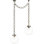 Bellamy 2 Light Statement Chain 12" Globe Chandelier