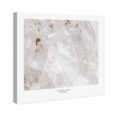 «Abstract Selenite Lithos», reproduction d'art moderne et contemporaine sur toile blanche