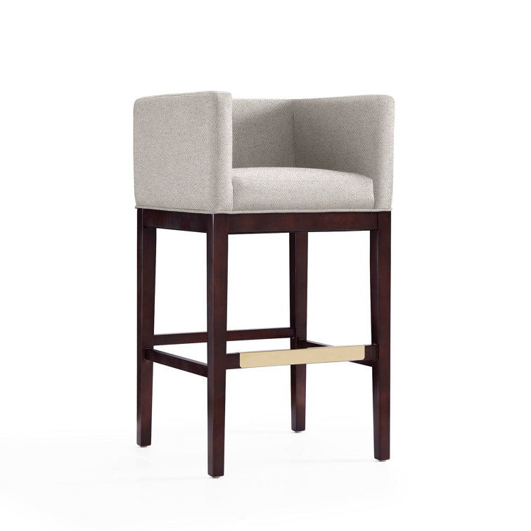 Beeley Upholstered Counter Stool with Solid Wood Frame