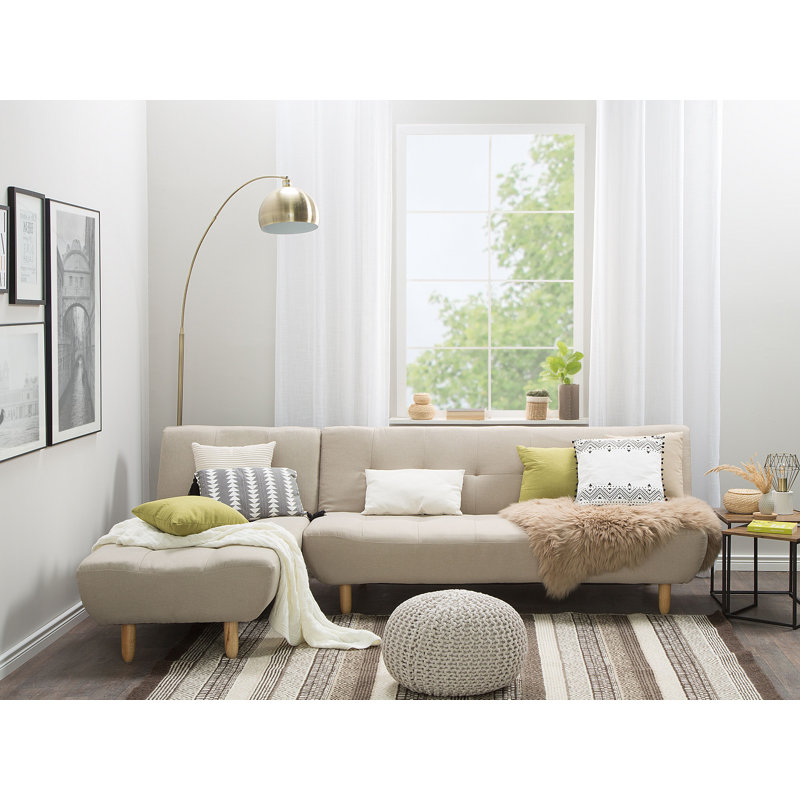 Dorte Reclining Corner Sofa , Beige