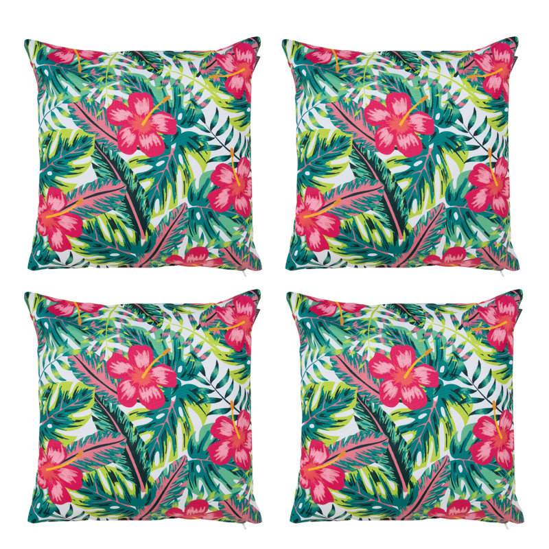 Indoor / Outdoor Floral Multi Square Cushion